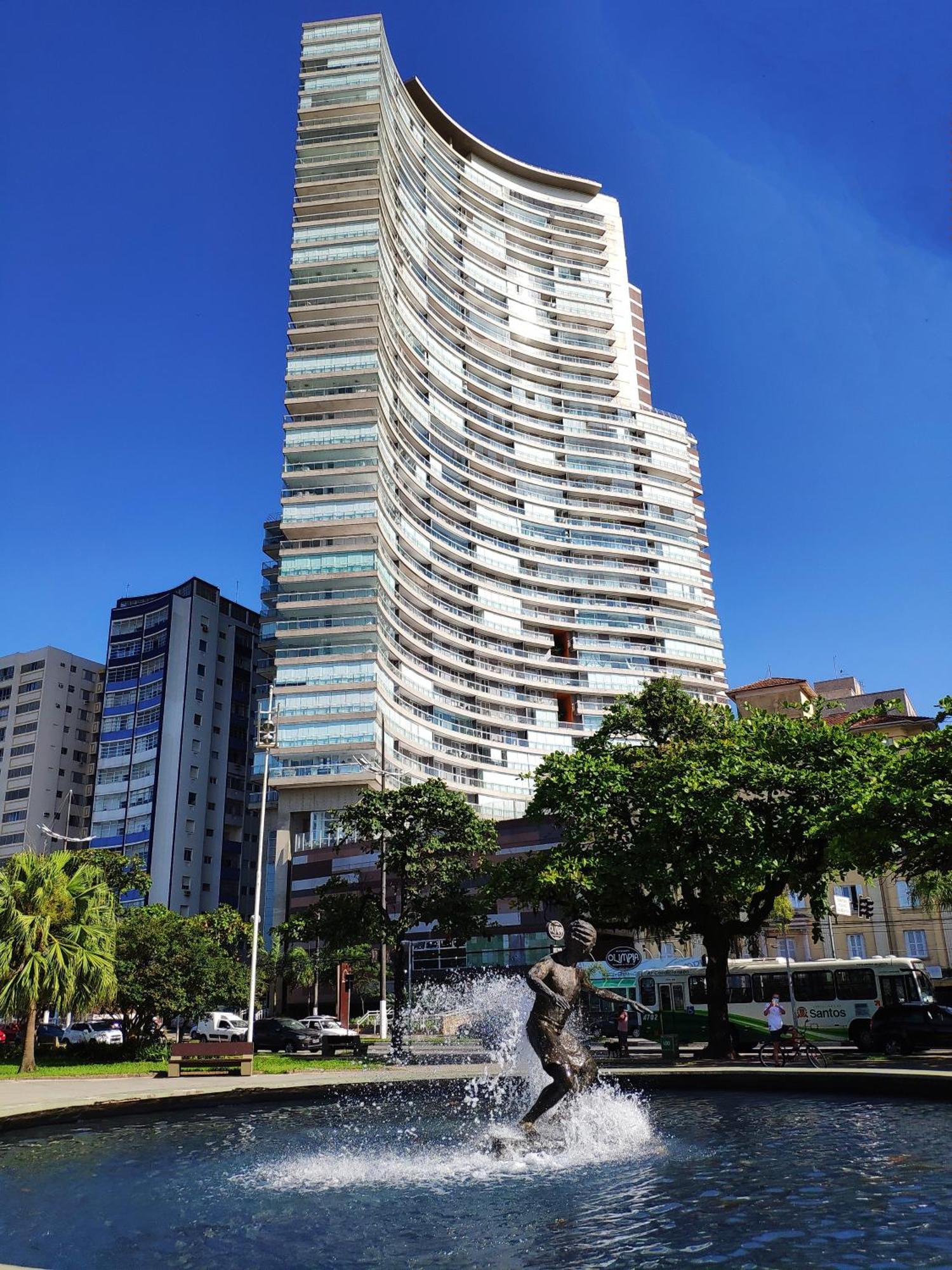 Appartamento Book Santos - Unlimited 1112 - Um Pé na areia Esterno foto