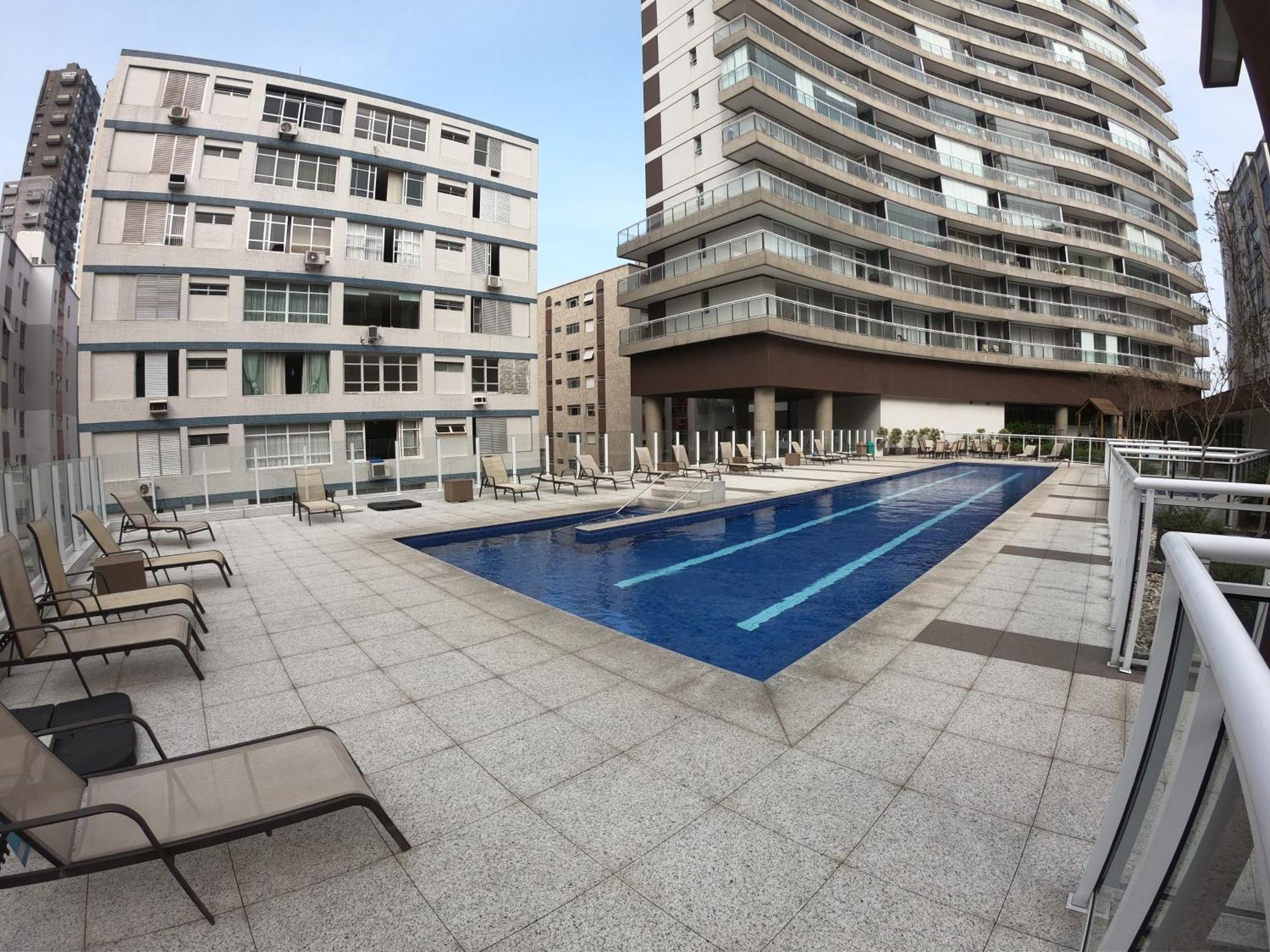 Appartamento Book Santos - Unlimited 1112 - Um Pé na areia Esterno foto