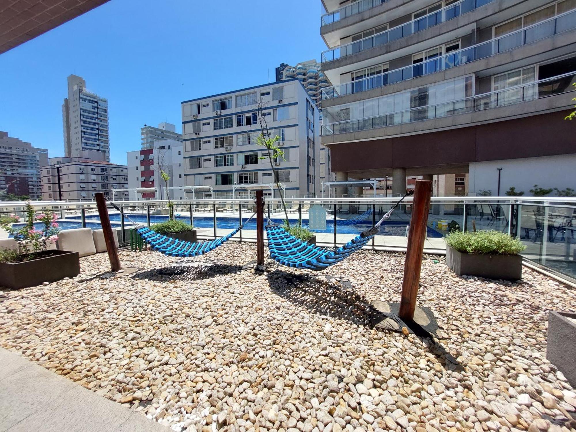 Appartamento Book Santos - Unlimited 1112 - Um Pé na areia Esterno foto