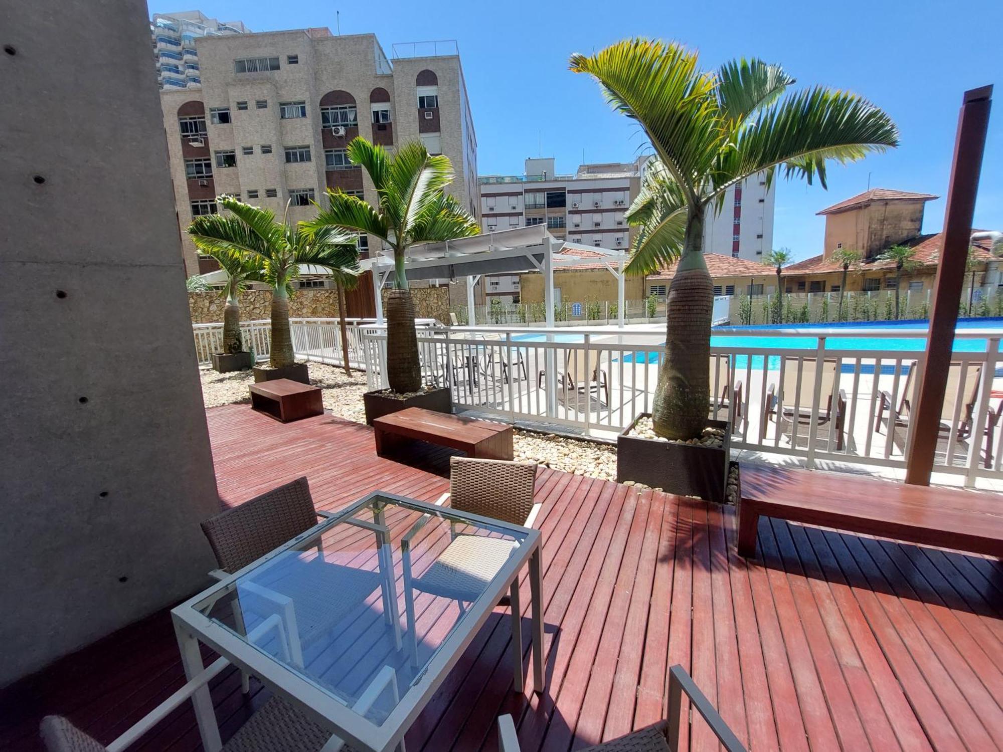 Appartamento Book Santos - Unlimited 1112 - Um Pé na areia Esterno foto