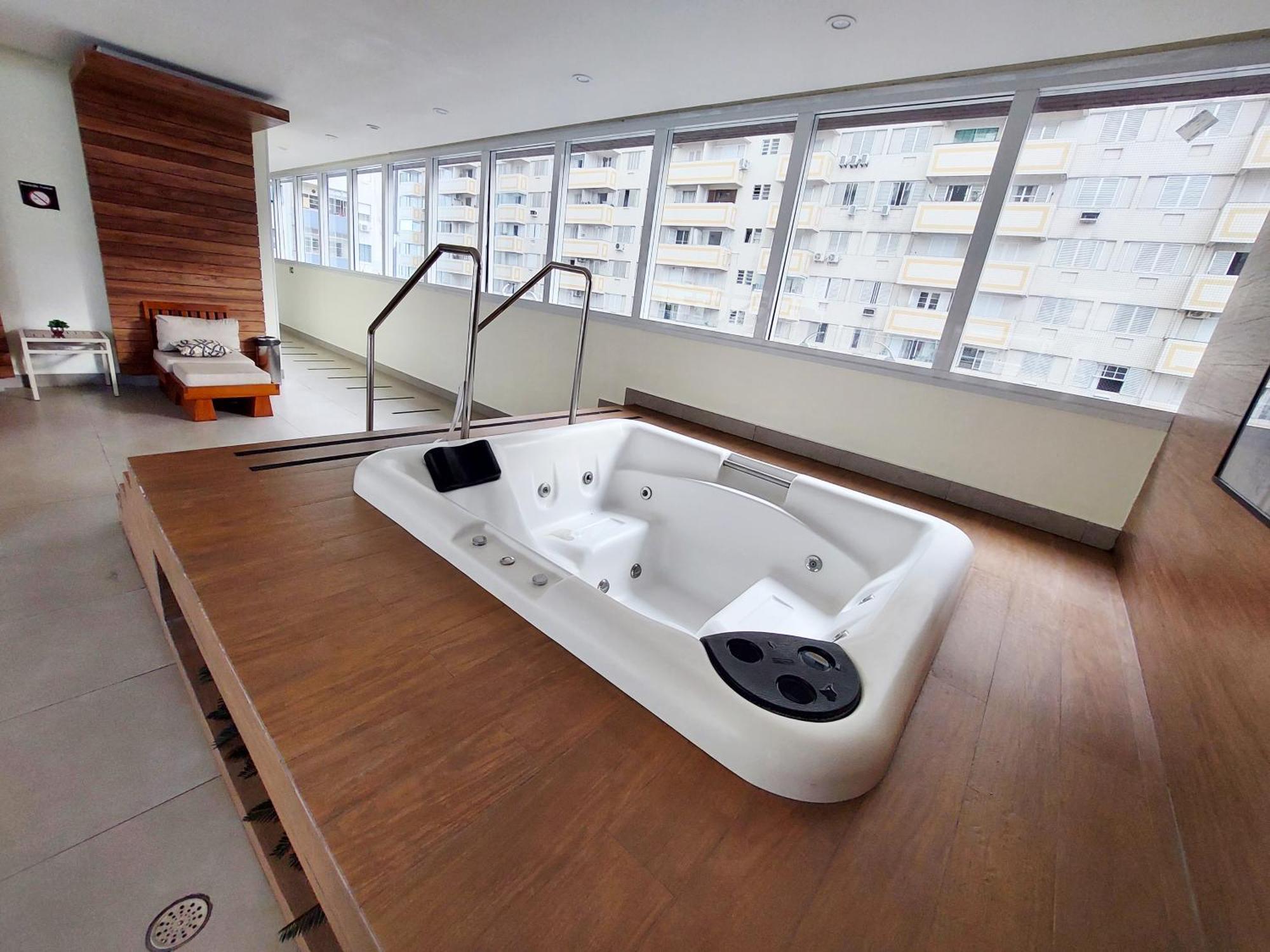 Appartamento Book Santos - Unlimited 1112 - Um Pé na areia Esterno foto